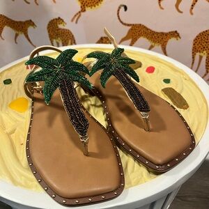 Chico’s palm tree sandals